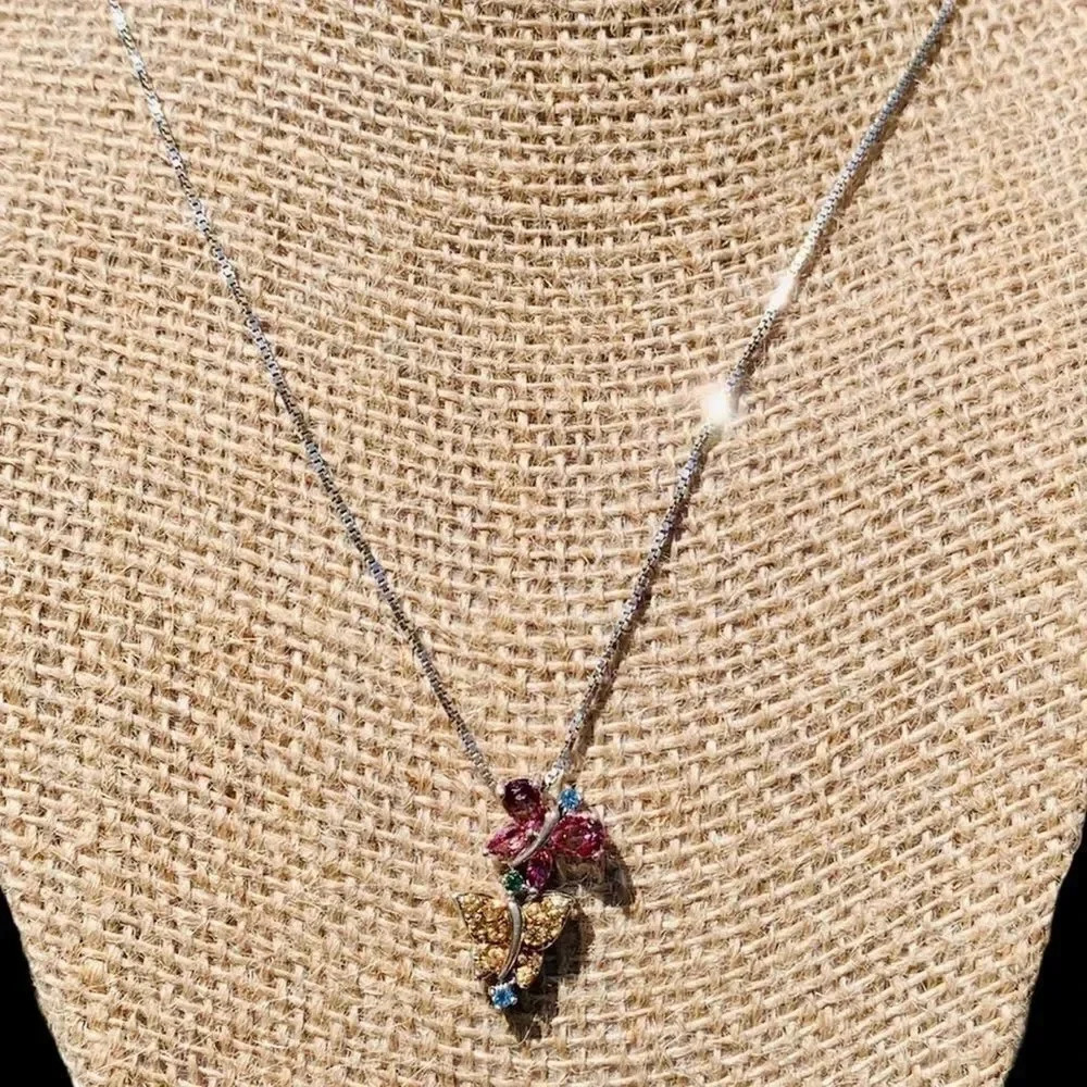 Alwand Vahan Sterling Silver Butterfly Necklace - Picture 12 of 13